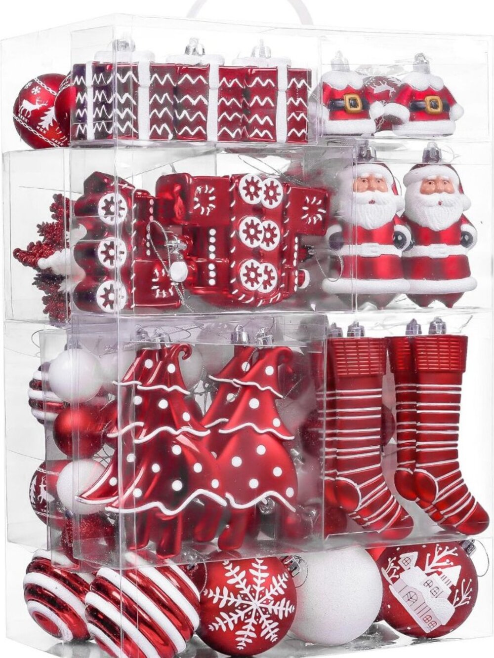 155ct Christmas Ball Ornaments Set - Festive Tree Decorations for Holiday Cheer